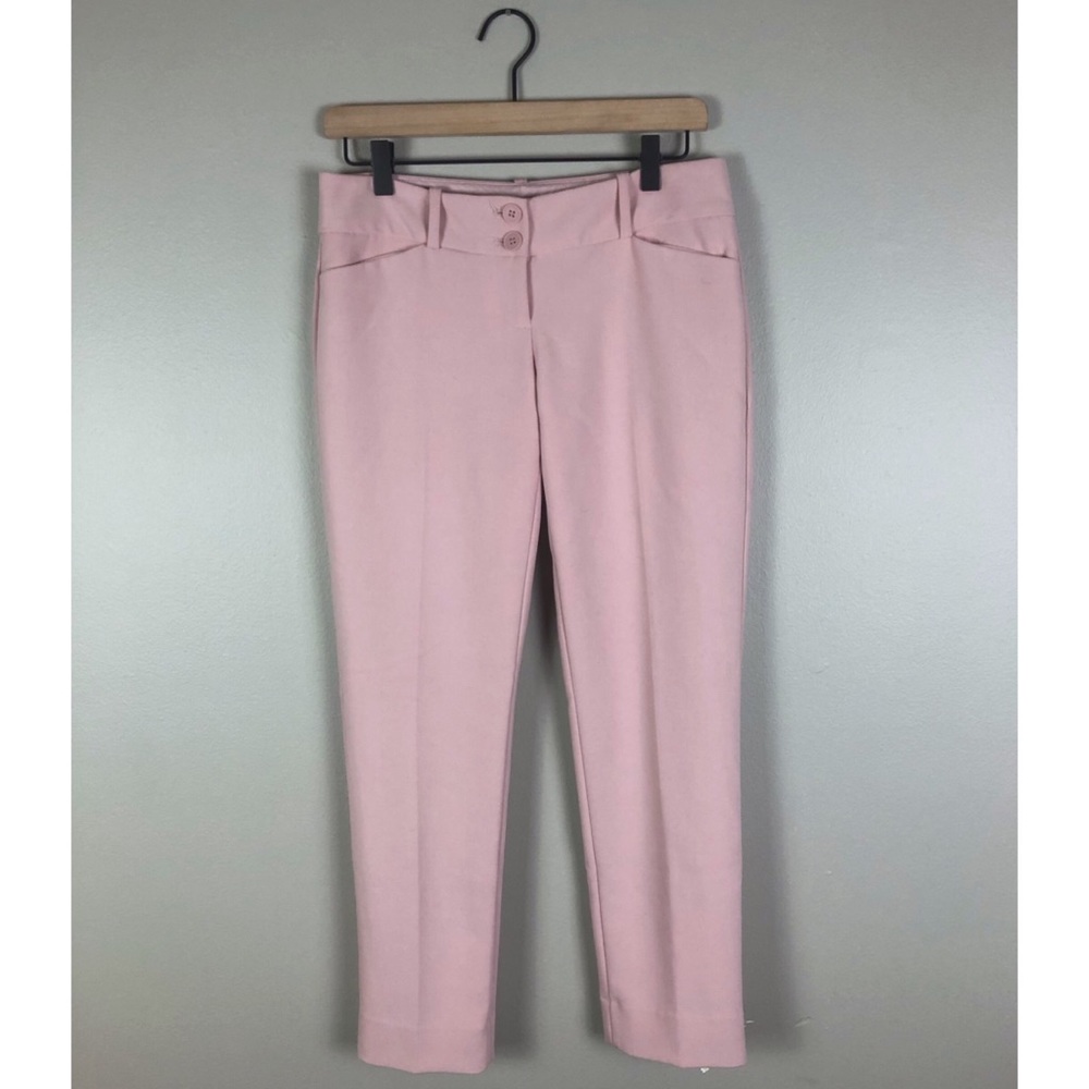 The Limited Pink Cropped Skinny Dress Pants Size 2